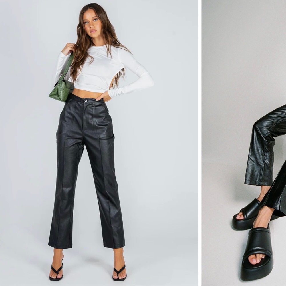 Princess Polly pleather pants
